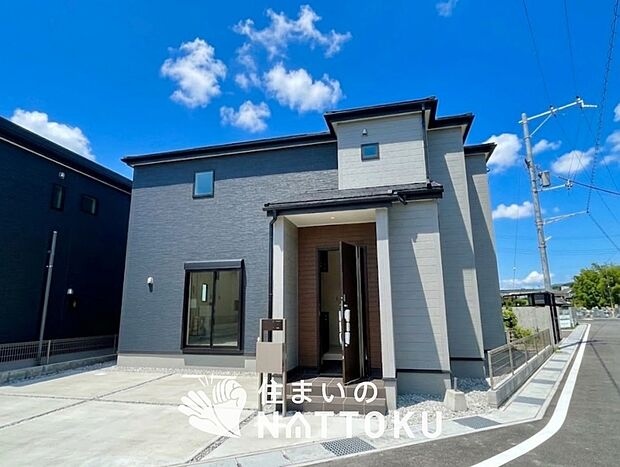 【現地写真(外観)【1号地】】健康被害に配慮したもっとも安全性の高い建材を採用し、シックハウス対策をしております。