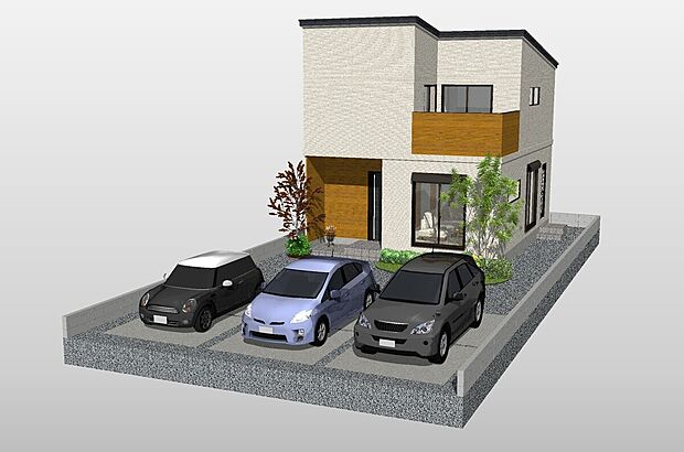 【完成イメージパース(Cプラン)】
■当社では、お客様のライフスタイルに合った自由設計にも対応可能です。間取りから内装デザインまで、ご希望に沿った「理想の住まい」づくりをお手伝いします!