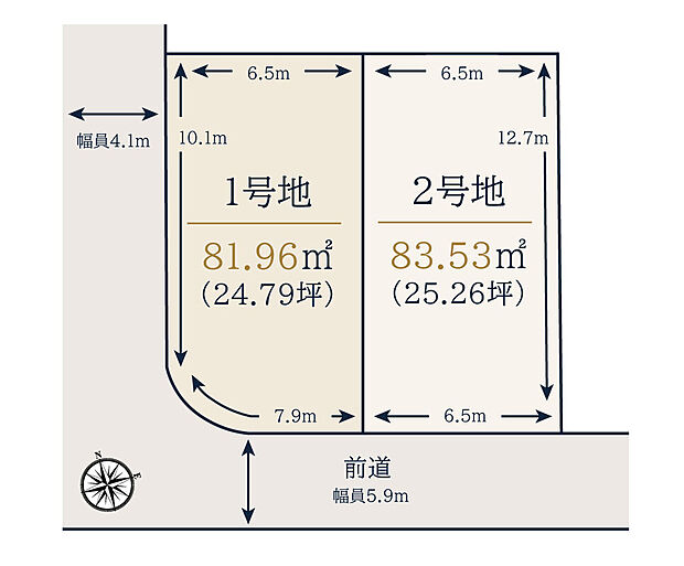 ■建築条件無し土地としても販売可能です。お好きな建築会社やハウスメーカーで建築でき、建築時期の指定もないため、ご家族のペースで理想の住まいづくりをご検討いただけます。