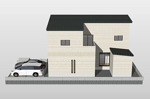 【【完成イメージパース(1号地)】】■当店にはキッズスペースも完備しておりますので、お子さま連れでも安心してご来店いただけます♪現地への送迎サービスも実施中。お車でお越しの方は店舗東側の駐車場をご利用ください!