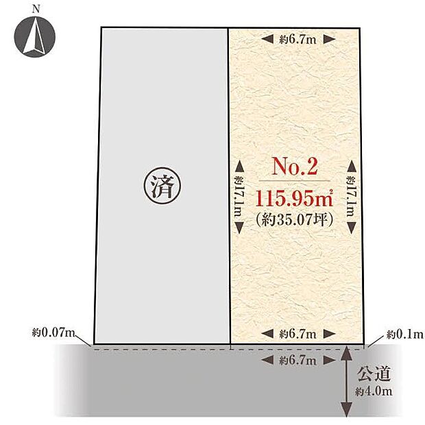 No.2区画　8,100万円　115.95m2