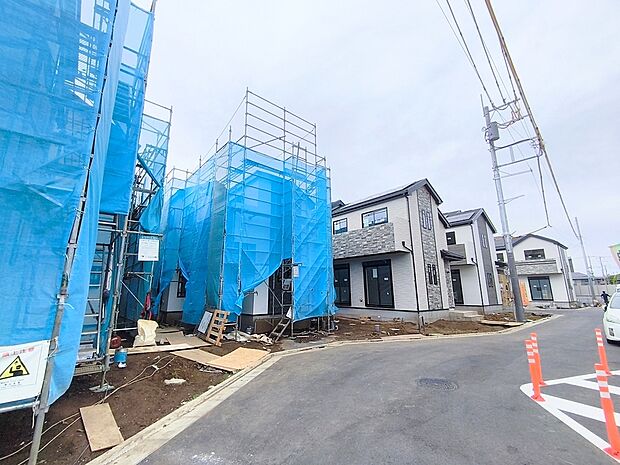 【現地写真】各棟間取りが違うので、ライフスタイルに合わせてお選びいただけます。