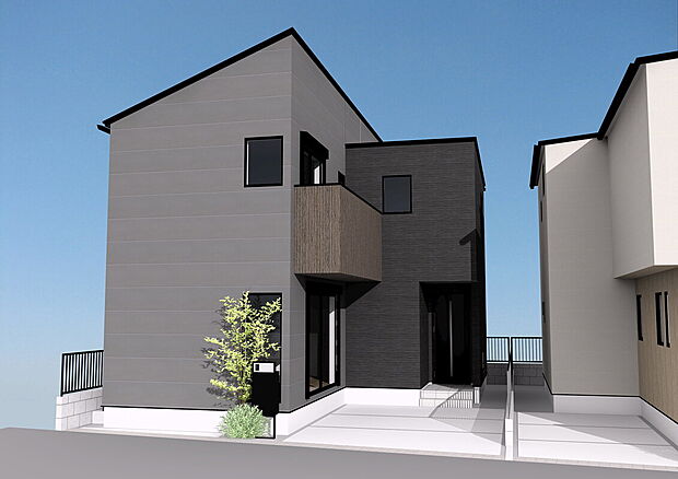 【外観予想図（A号棟）】■外観パースは完成予想の為、イメージとなります。