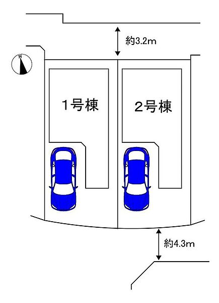 【全２区画】南向きにつき日当たり良好！明るい住まいです！