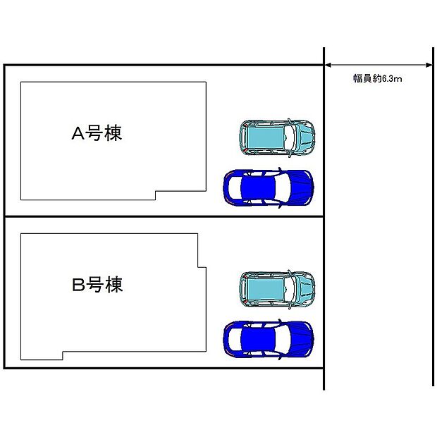 【全２区画】並列に駐車２台可能！セカンドカーや来客時にも安心ですね♪