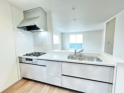 システムキッチン（浄水器・３口コンロ）