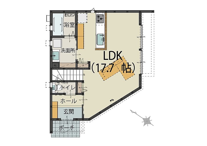 1F間取り図