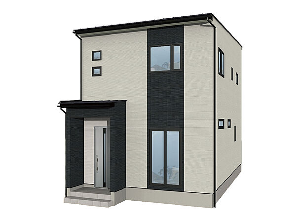 シンプルながらも単調にならない、コントラストの効いたデザイン!駐車は3台可能です◎