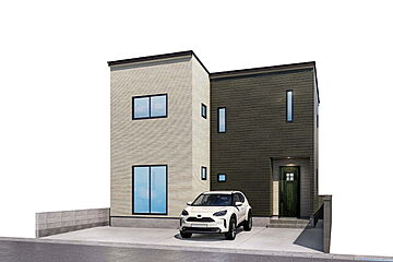 【福井市城東4丁目】ZEH仕様の高断熱・太陽光パネル5.64kw搭載の新築一戸建て 外観