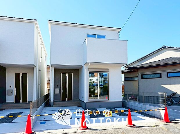 【現地写真(外観)【1号地】】健康被害に配慮したもっとも安全性の高い建材を採用し、シックハウス対策をしております。