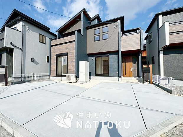 【現地写真（外観）【２号地】】断熱性、気密性を高める工夫で一年中ずっと心地よく暮らせる、高気密・高断熱です。