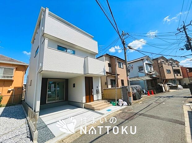 【現地写真（外観）【１号地】】断熱性、気密性を高める工夫で一年中ずっと心地よく暮らせる、高気密・高断熱です。