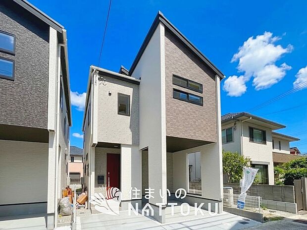 【現地写真（外観）【１号地】】耐震等級最高「３」取得で基準の１.５倍の性能・耐震強度で安心できます。