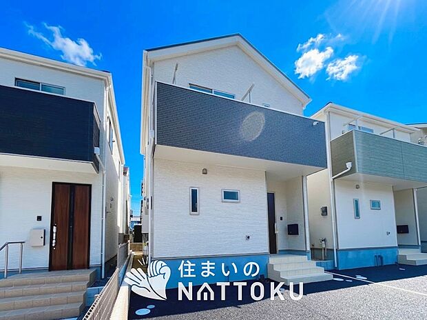 【現地写真(外観)【2号地】】健康被害に配慮したもっとも安全性の高い建材を採用し、シックハウス対策をしております。