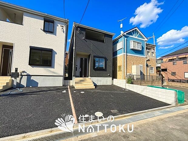 【現地写真(外観)【3号地】】健康被害に配慮したもっとも安全性の高い建材を採用し、シックハウス対策をしております。