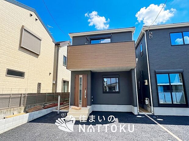 【現地写真（外観）【４号地】】健康被害に配慮したもっとも安全性の高い建材を採用し、シックハウス対策をしております。