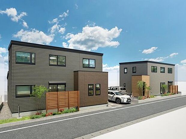 【街並み完成イメージ】
「南柏駅」徒歩8分に誕生する全3邸。※画像はイメージパースのため実際と異なる場合がございます