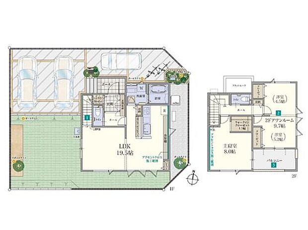 【13号棟】
価格3990万円、3LDK、土地面積171.72m2、建物面積99.23m2