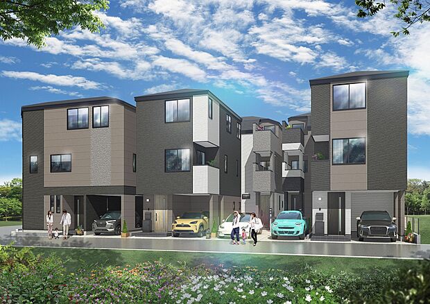 C・D・E・F・G号棟完成予想図