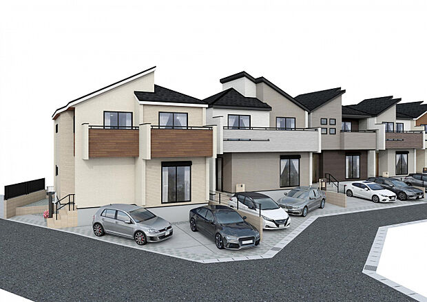 完成予定パース【（1）（2）号棟】　