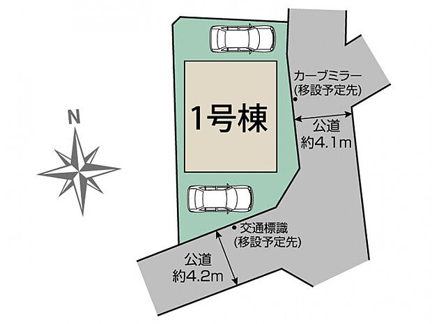 所沢市松郷1棟 区画図