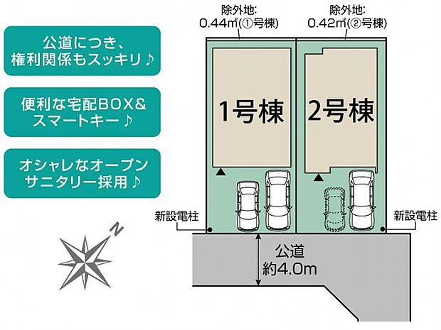 八千代市勝田台6丁目2棟 区画図