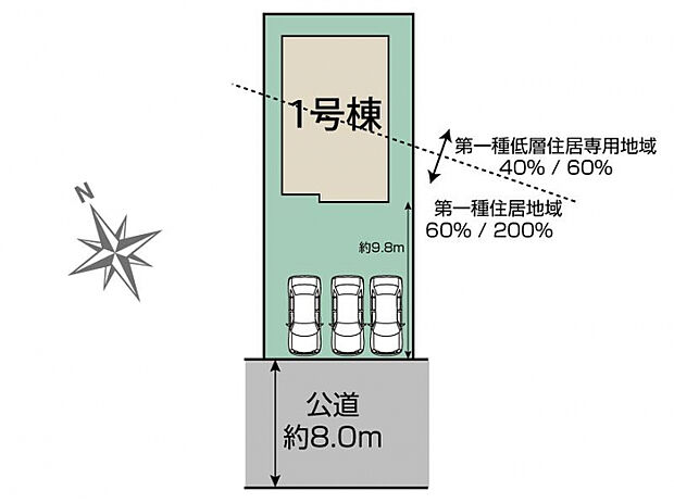 千歳市富丘4丁目2期1棟 区画図