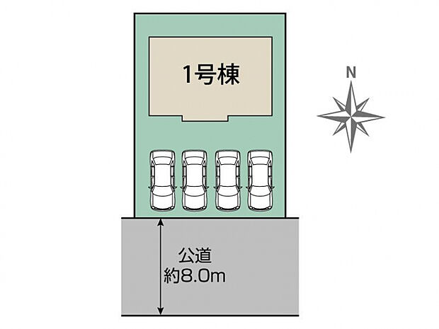 札幌市厚別区厚別東1条5丁目1棟 区画図