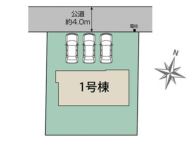 福島市南沢又下並松 区画図
