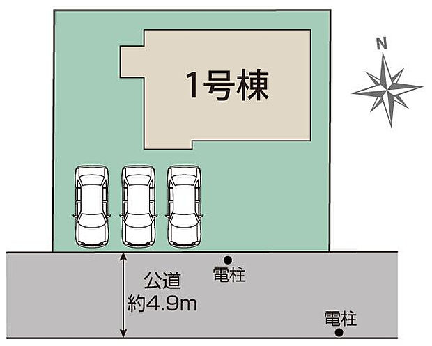 福島市笹谷桜水1棟 区画図