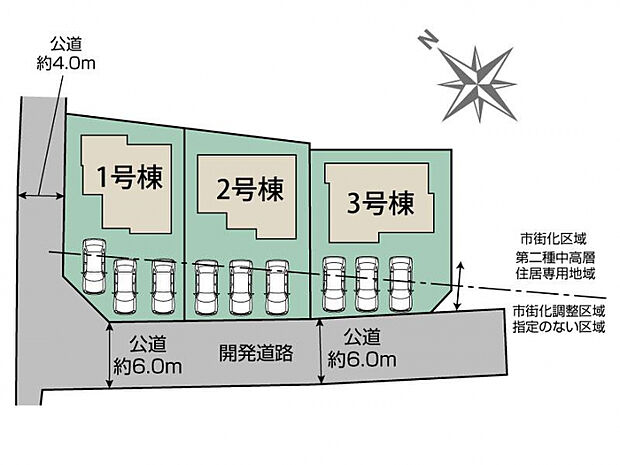 甲斐市万才3棟 区画図