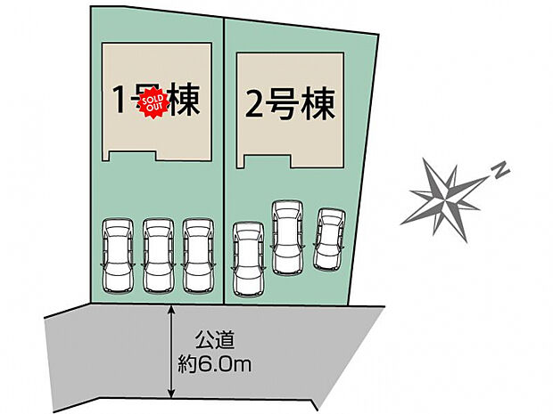 豊田市丸山町4丁目2棟 区画図