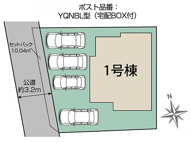 一宮市春明東中屋1棟 区画図