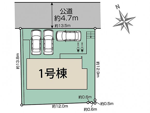 北葛城郡王寺町本町4丁目1棟 区画図