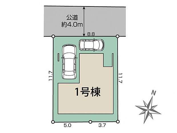 堺市西区草部1棟 区画図