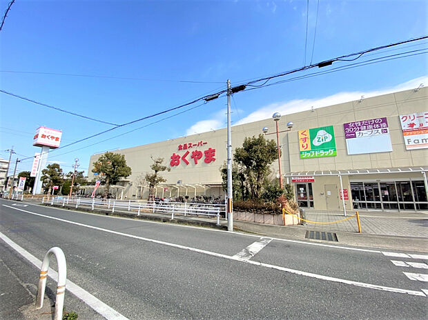 スーパーおくやま結崎店(約880m)