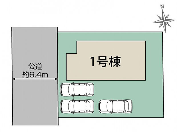 東広島市黒瀬切田が丘1丁目1棟 区画図