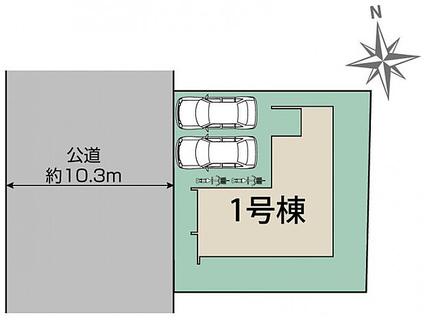 広島市東区戸坂新町2丁目1棟 区画図