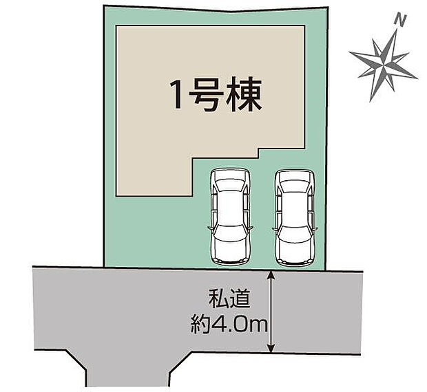 熊本市東区榎町3期1棟 区画図