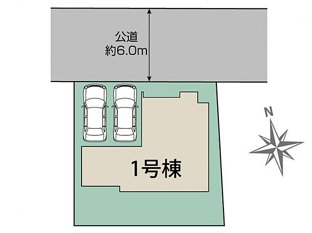 熊本市東区京塚本町2期1棟 区画図