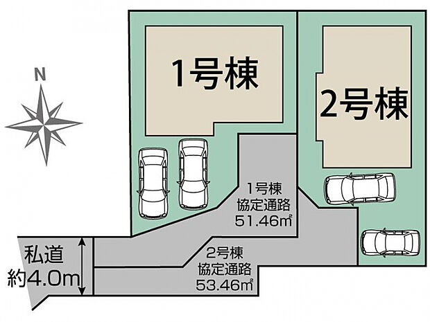 熊本市東区桜木4丁目2期2棟 区画図