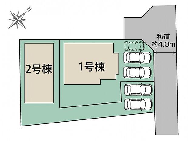 熊本市東区御領5丁目2期2棟 区画図