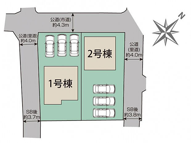うるま市与那城2棟 区画図