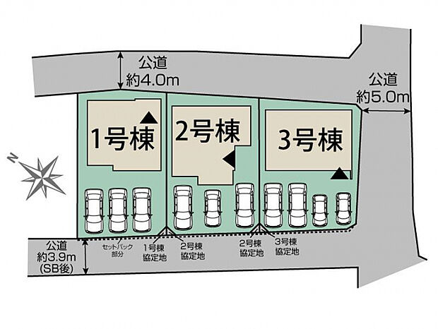 うるま市勝連南風原2期3棟 区画図