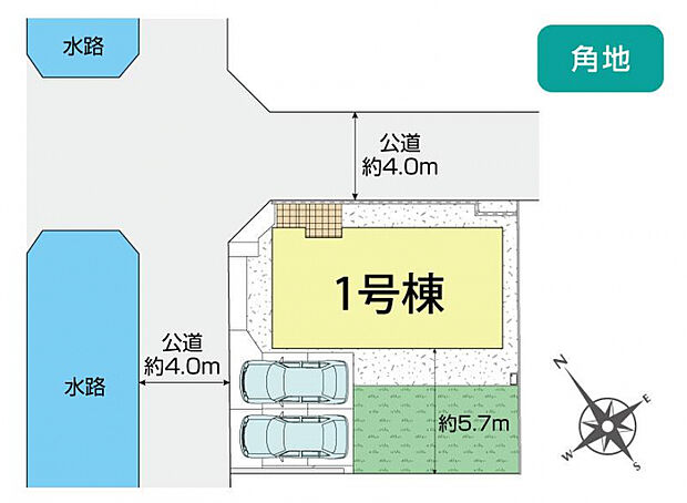 岡山市南区藤田4期1棟 区画図