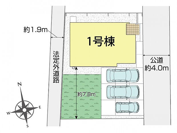 倉敷市浜ノ茶屋1丁目1棟 区画図
