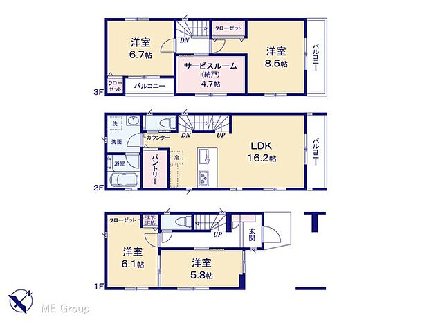 【4LDK+S】図面と異なる場合は現況を優先