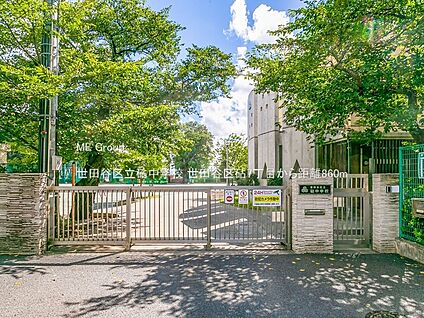 世田谷区立砧中学校 860m(11分)