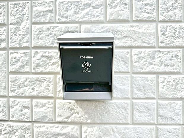 【その他現地】EV充電用屋外コンセント 。