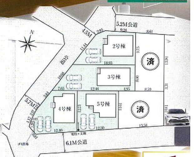 各棟、個性を持たせたカラーバリエーション。それぞれの間取りや外観が全て違い個性的ながらも統一感のある美しい街並み。きっと、お好みのお住まいが見つかります。